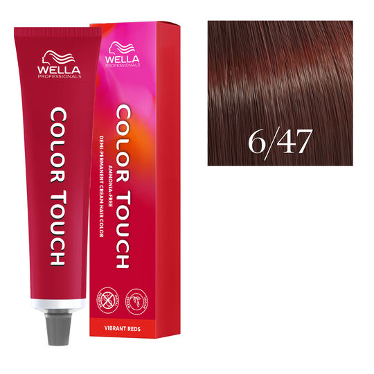Coloration semi-permanente Color Touch 6/47 blond fonc&eacute; cuivr&eacute; marron