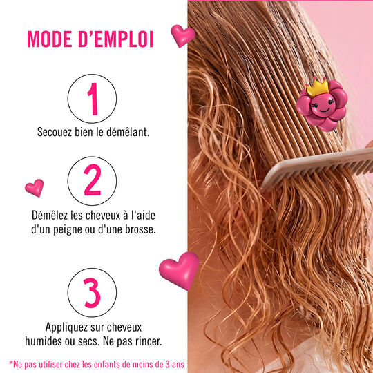 Duo shampooing & d&eacute;m&ecirc;lant enfant Equave Kids princess look