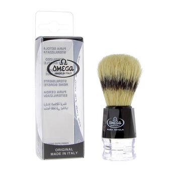 Blaireau pure soie Noir et transparent