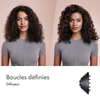 Sèche-cheveux Supersonic cheveux bouclés frisés