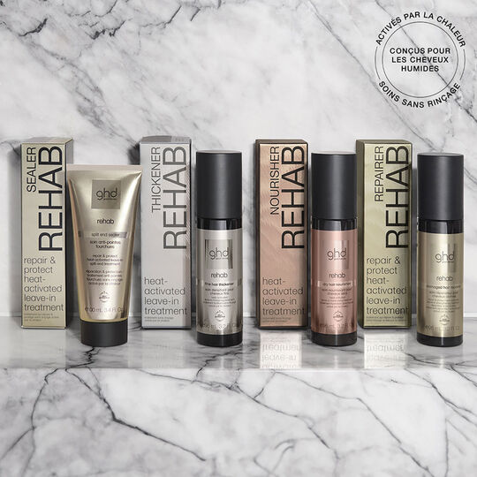 Soin réparateur pour cheveux abîmés Rehab