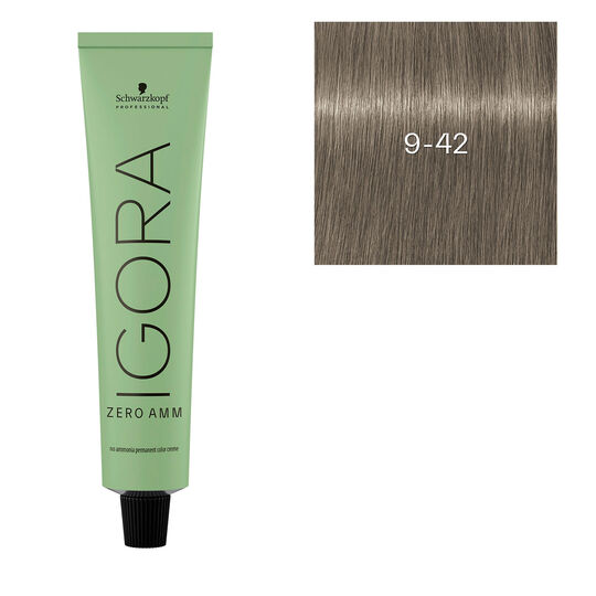 Coloration Igora Zero Amm 9-42 blond tr&egrave;s clair beige iris&eacute;