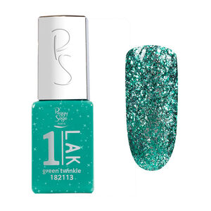 1-LAK vernis semi-permanent 3 en 1 green twinkle