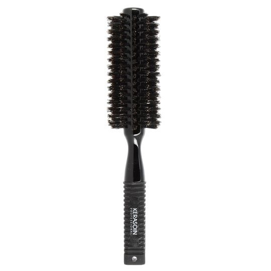 Brosse à brushing noire en poils de sanglier 43mm,  Brosse à brushing noire en poils de sanglier 43mm