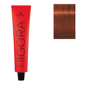 Coloration permanente Igora Royal 6-77 blond fonc&eacute; cuivr&eacute; extra