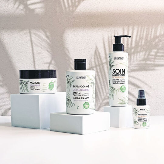 Masque d&eacute;jaunisseur cheveux gris & blancs Gamme Nature