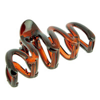 Pince croco plastique zigzag &eacute;caille