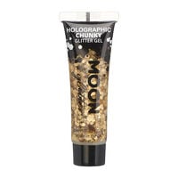 Gel holographique &agrave; grosses paillettes Moon Glitter dor&eacute;