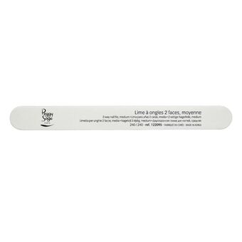 Lime à ongles 2 faces lavable 240/240 Blanc
