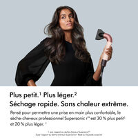 S&egrave;che-cheveux Supersonic r cheveux raides &agrave; ondul&eacute;s
