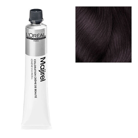 Coloration permanente Majirel 4.20 ch&acirc;tain violine intense
