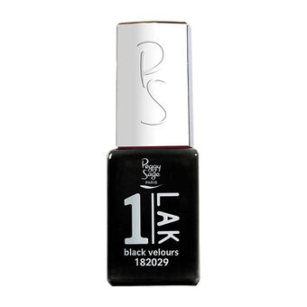 1-LAK vernis semi-permanent 3 en 1 Black Velours