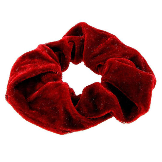 Chouchou velours rouge