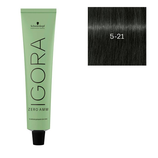 Coloration Igora Zero Amm 5-21 ch&acirc;tain clair iris&eacute; cendr&eacute;