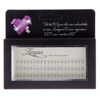 60 faux cils individuels en soie