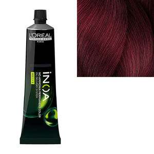 Coloration sans ammoniaque Inoa 5.62 ch&acirc;tain clair rouge iris&eacute; carmilane