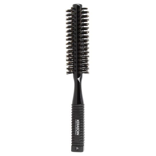 Brosse &agrave; brushing noire en poils de sanglier 33mm