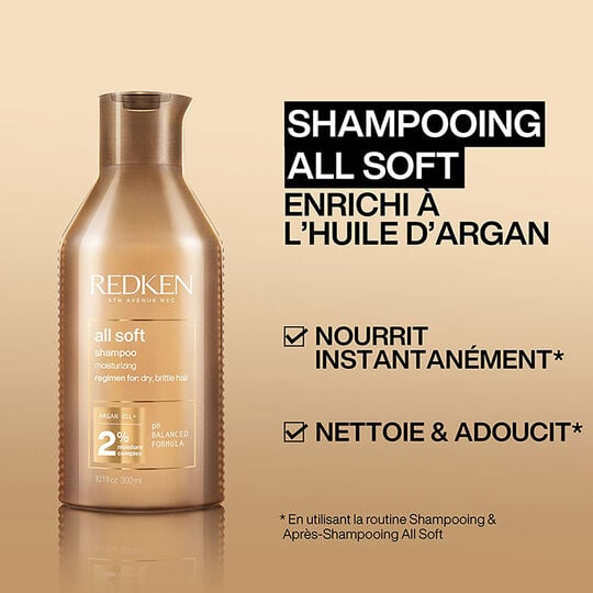 Le rituel hydratant cheveux secs et r&ecirc;ches All Soft