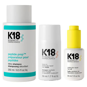 Routine cheveux d&eacute;toxifi&eacute;s + r&eacute;par&eacute;s