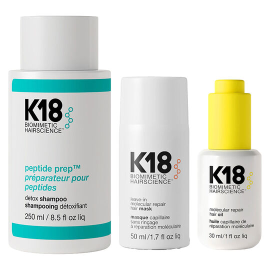 Routine cheveux d&eacute;toxifi&eacute;s + r&eacute;par&eacute;s