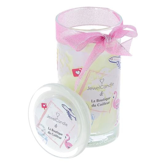 Bougie collab Jewel Candle et La Boutique du Coiffeur Édition Limitée
