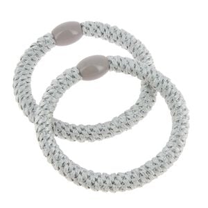 &Eacute;lastiques tiss&eacute;s sans m&eacute;tal gris