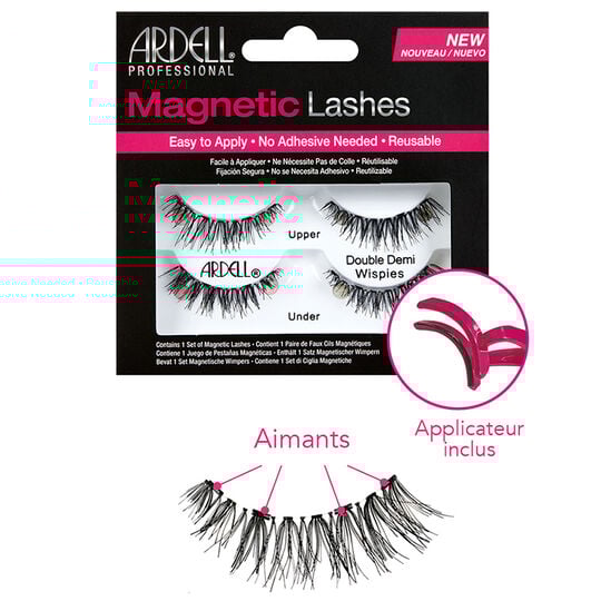 Faux cils et applicateur Magnetic Double Demi Wispies