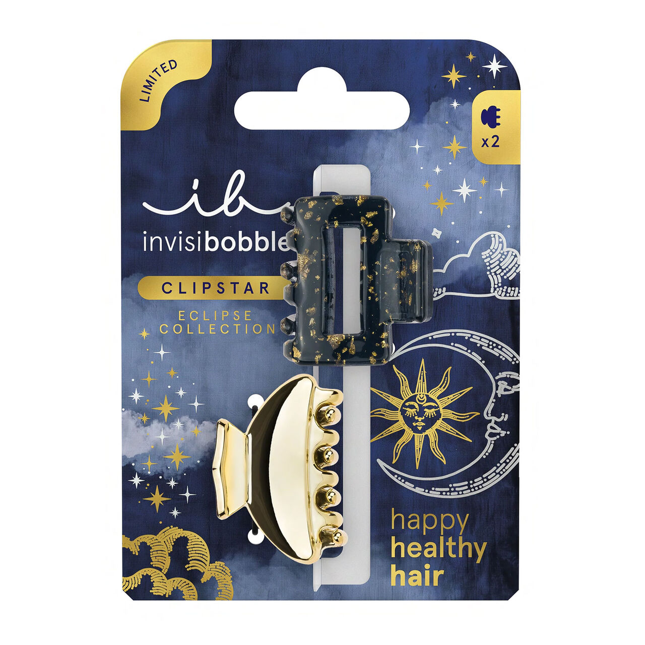 invisibobble Clipstar Eclipse Lunar Glam pinces à cheveux taille 2 pcs - vue 2