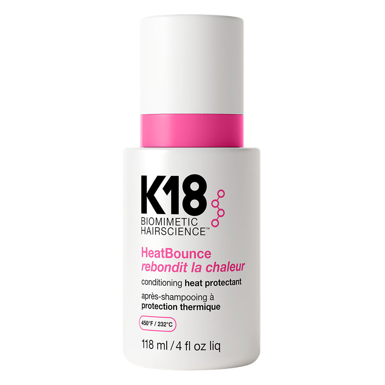 K18 HeatBounce Conditioning Heat Protectant après-shampoing protecteur pour protéger les cheveux contre la chaleur 118 ml