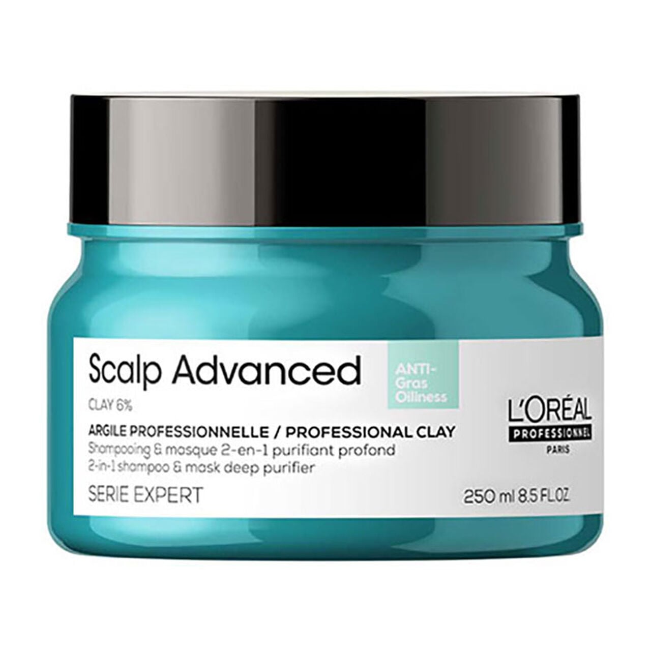 L’Oréal Professionnel Paris Scalp Advanced shampooing et masque purifiant 2 en 1 250 ml