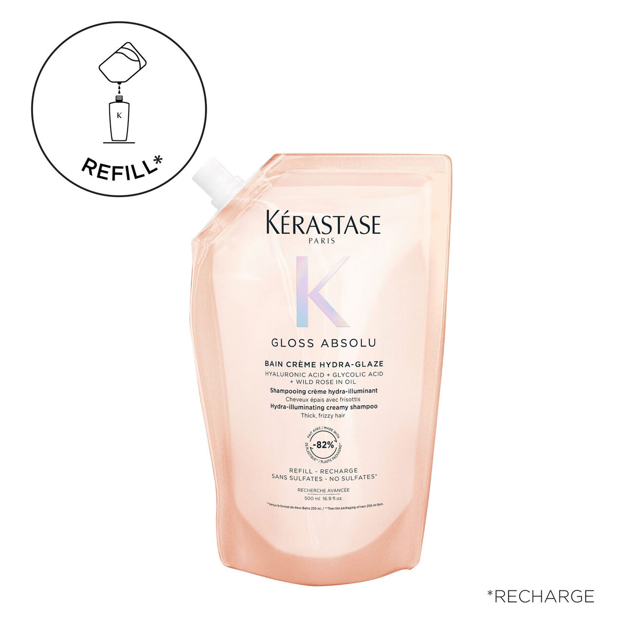 Kérastase - Bain crème Hydra-Glaze Gloss Absolu recharge 500 ml