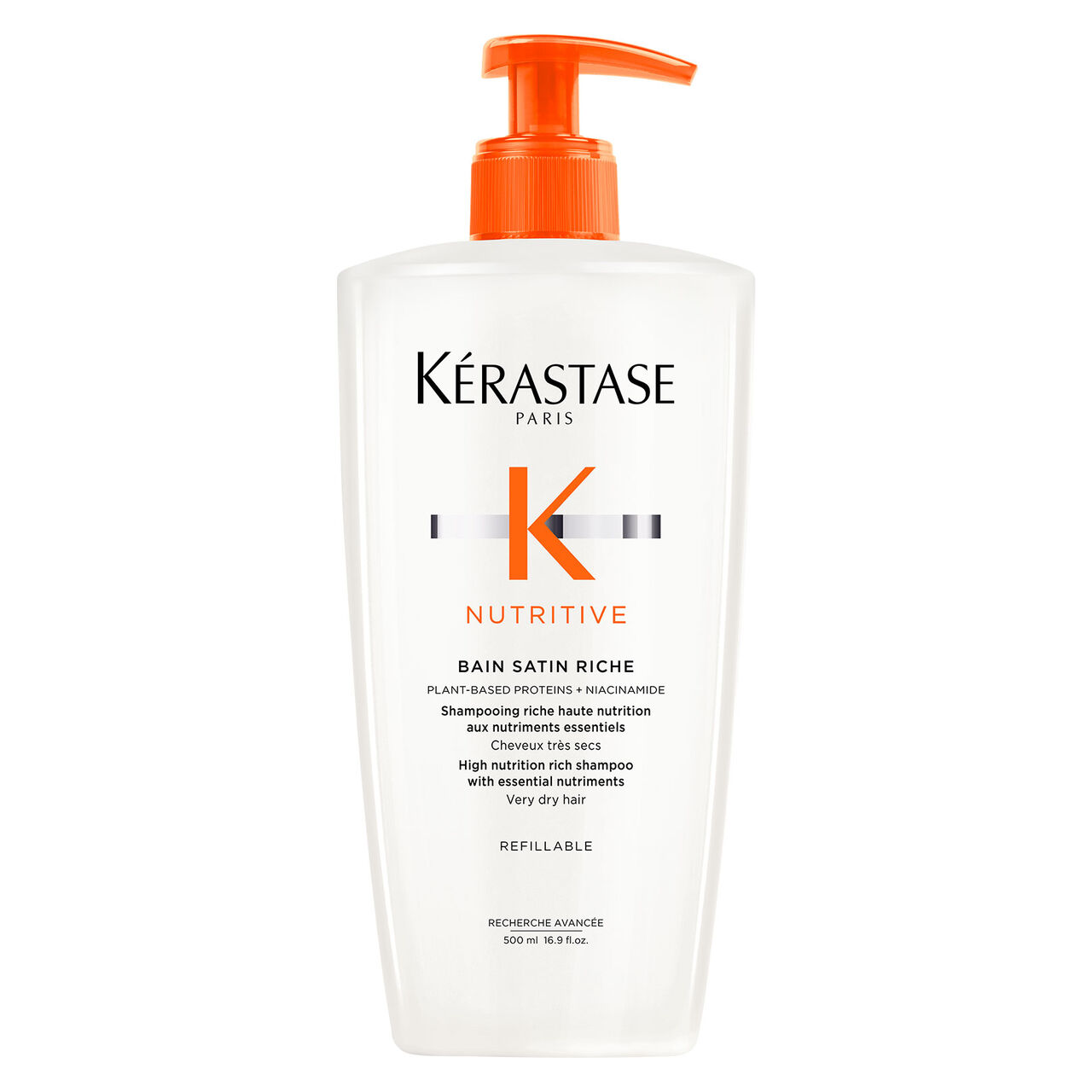 Kérastase - Bain satin riche Nutritive 500 ml rechargeable