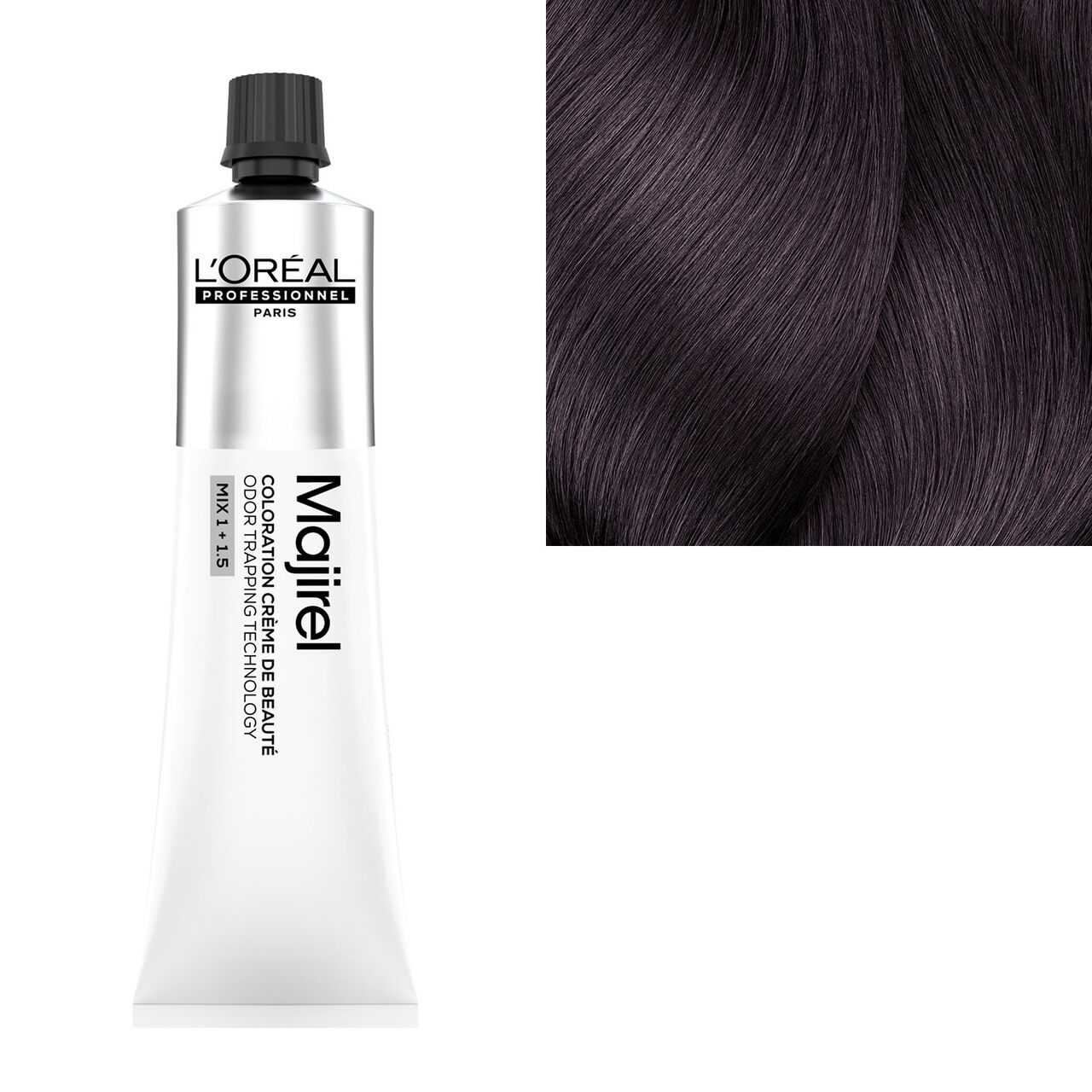L’Oréal Professionnel Paris - Coloration crème de beauté Majirel 5.26 châtain clair irisé rouge