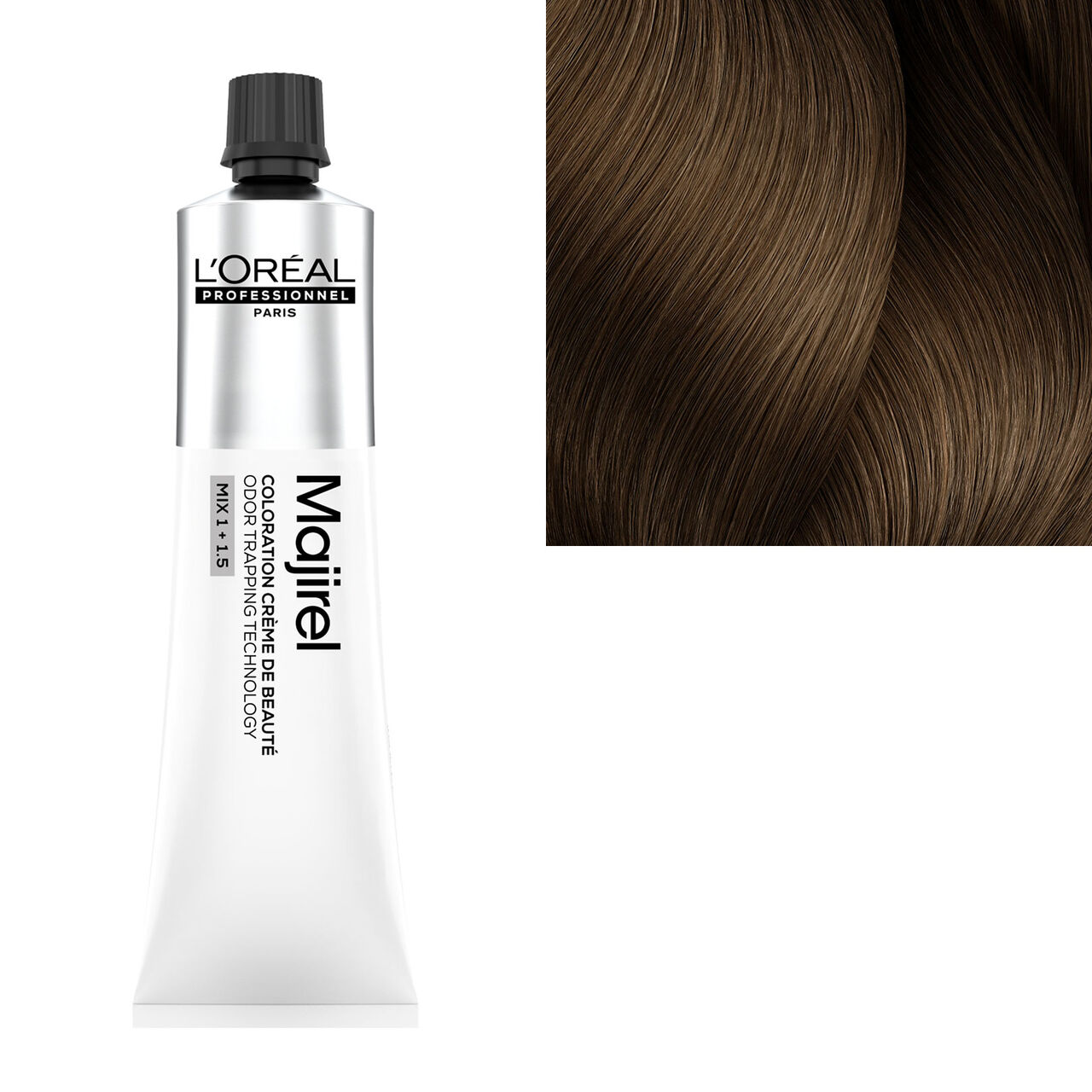 'Oréal Professionnel Majirel 4.8 Châtain Mocca Crème de Beauté Couvre jusqu'à 100% des Cheveux Blancs & Apporte Brillance et Couleur 50 ml - vue 3