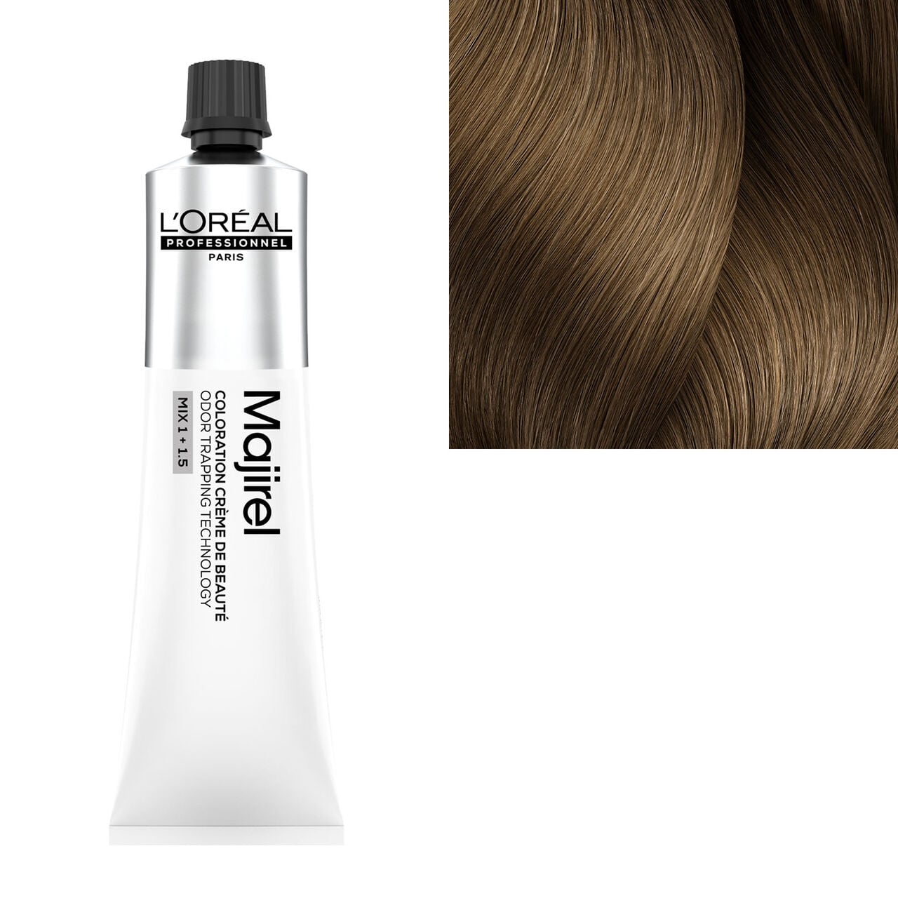 'Oréal Professionnel Majirel 4.8 Châtain Mocca Crème de Beauté Couvre jusqu'à 100% des Cheveux Blancs & Apporte Brillance et Couleur 50 ml - vue 9