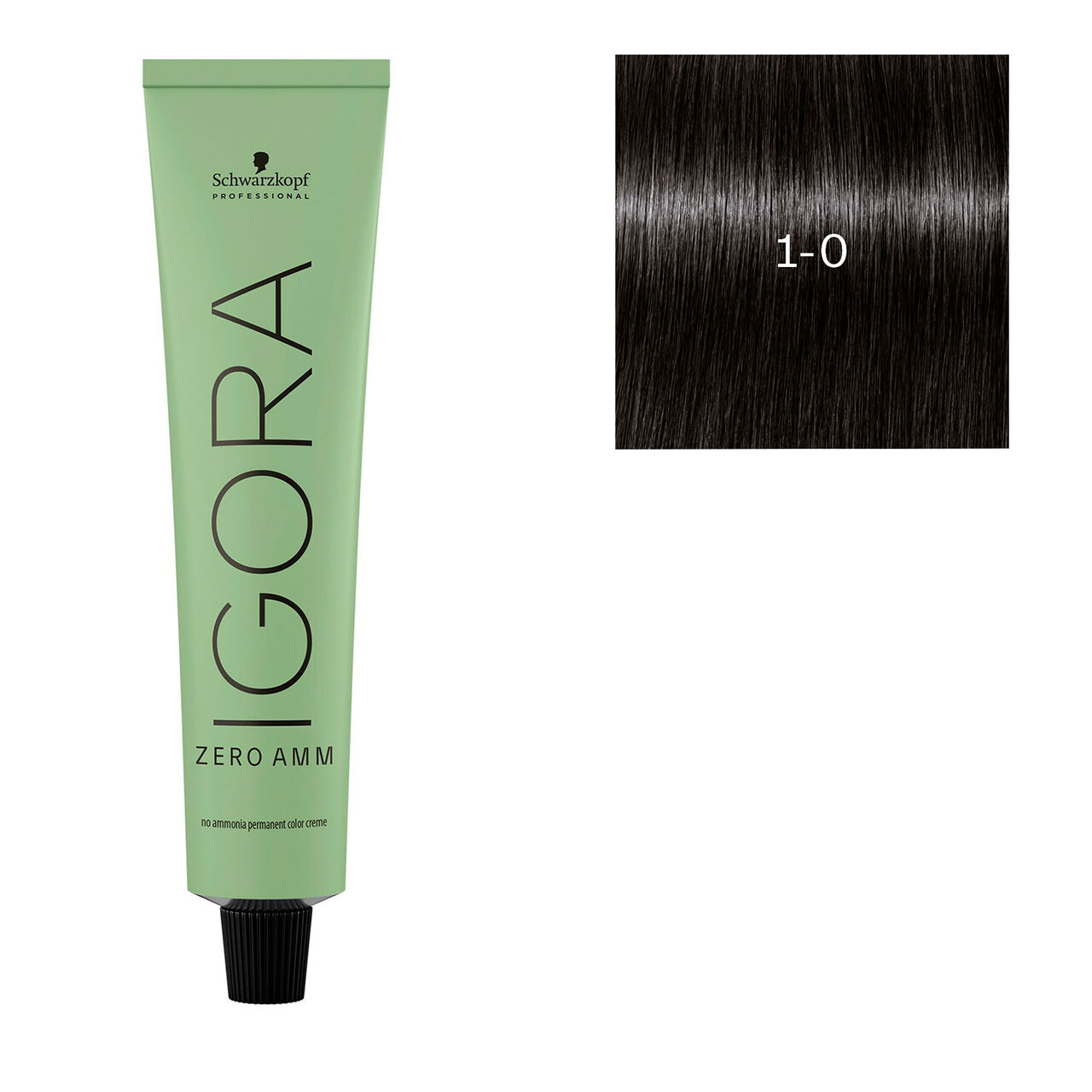 Schwarzkopf Professional - Coloration Igora Zero Amm 1-0 noir naturel