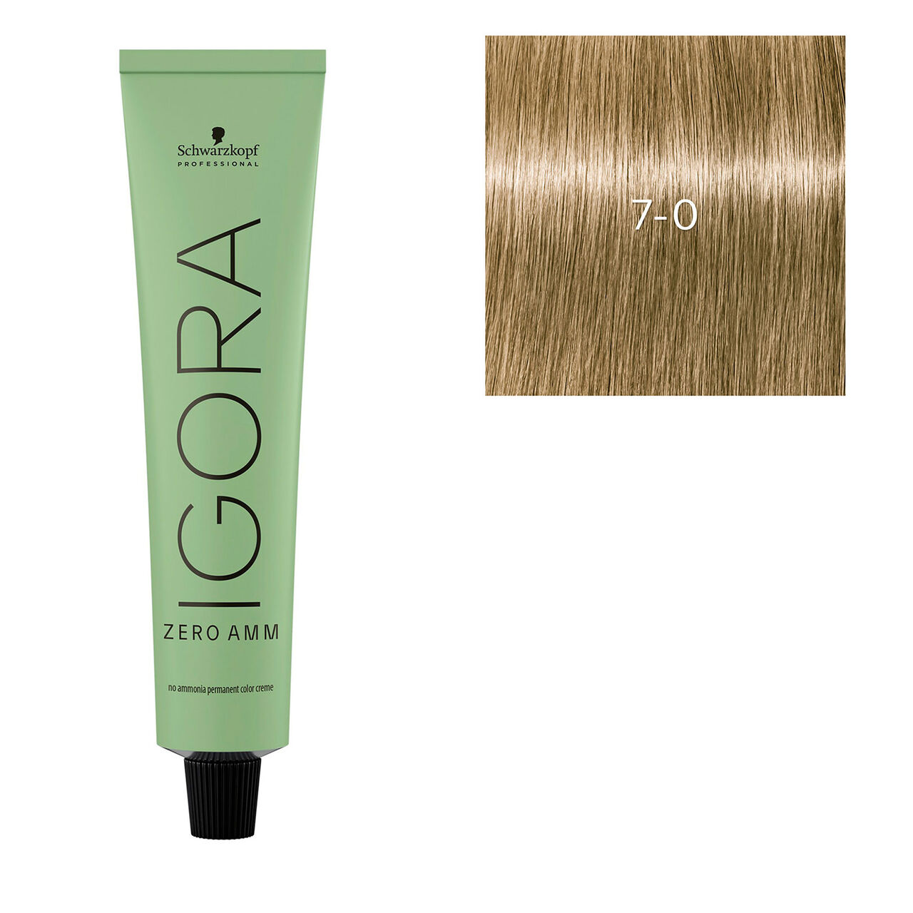 Schwarzkopf Professional - Coloration Igora Zero Amm 7-0 blond naturel