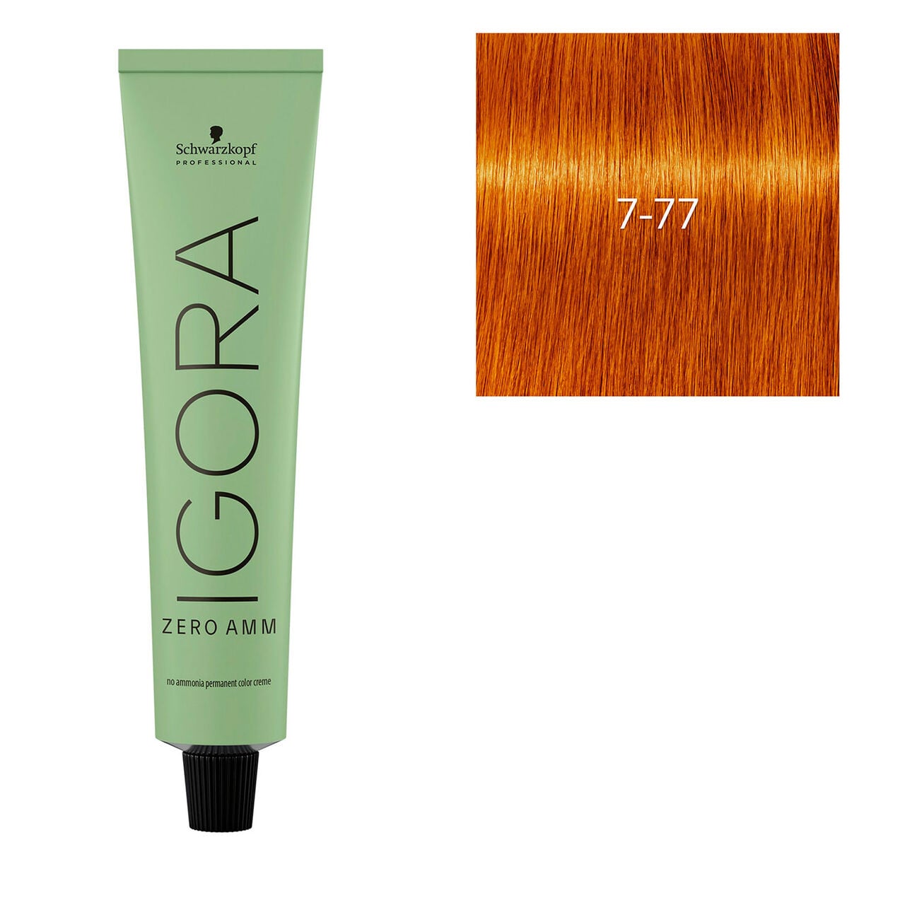 Schwarzkopf Professional - Coloration Igora Zero Amm 7-77 blond cuivré extra