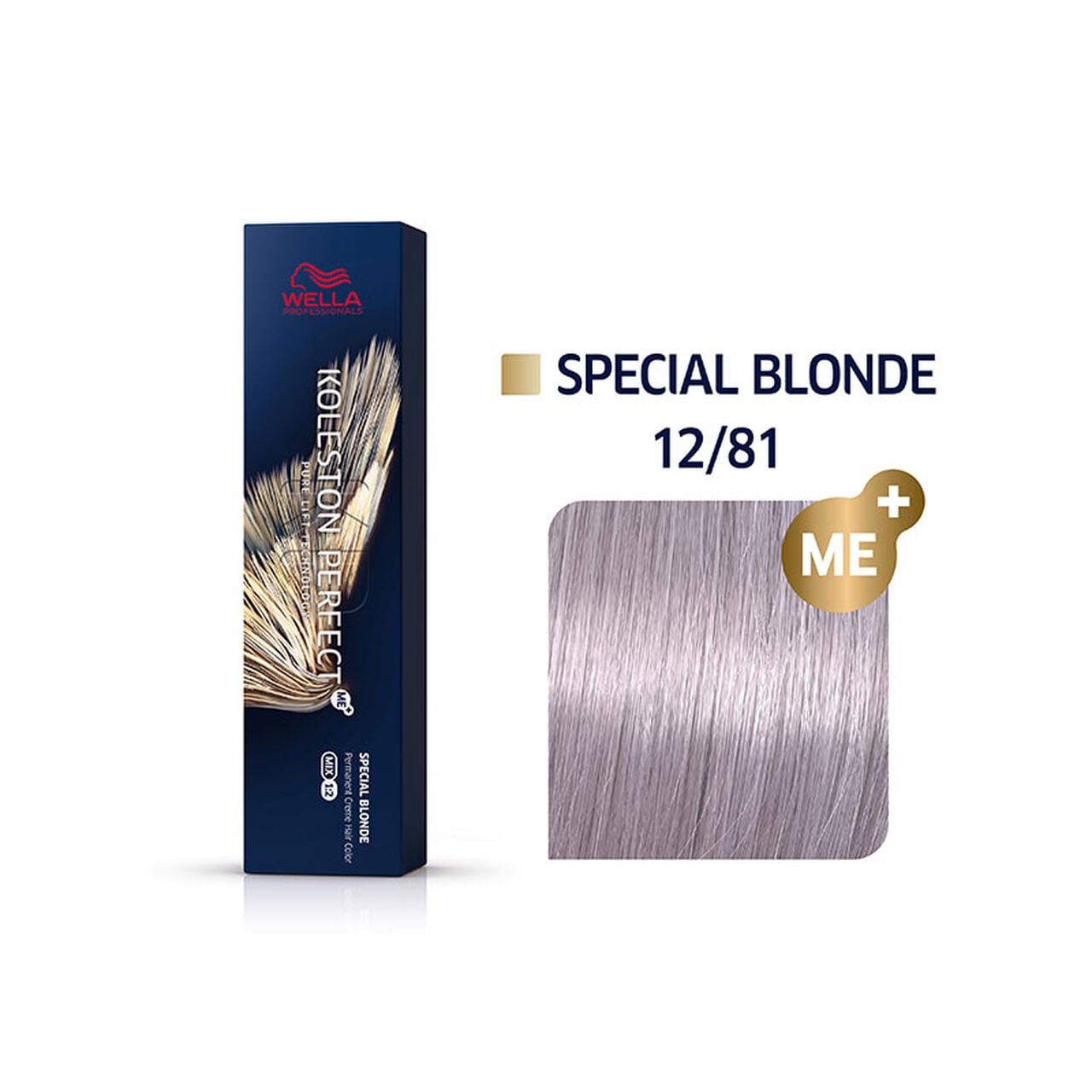 Wella Professionals - Coloration permanente Koleston Perfect Me+ 12/81 spécial blond perlé cendré