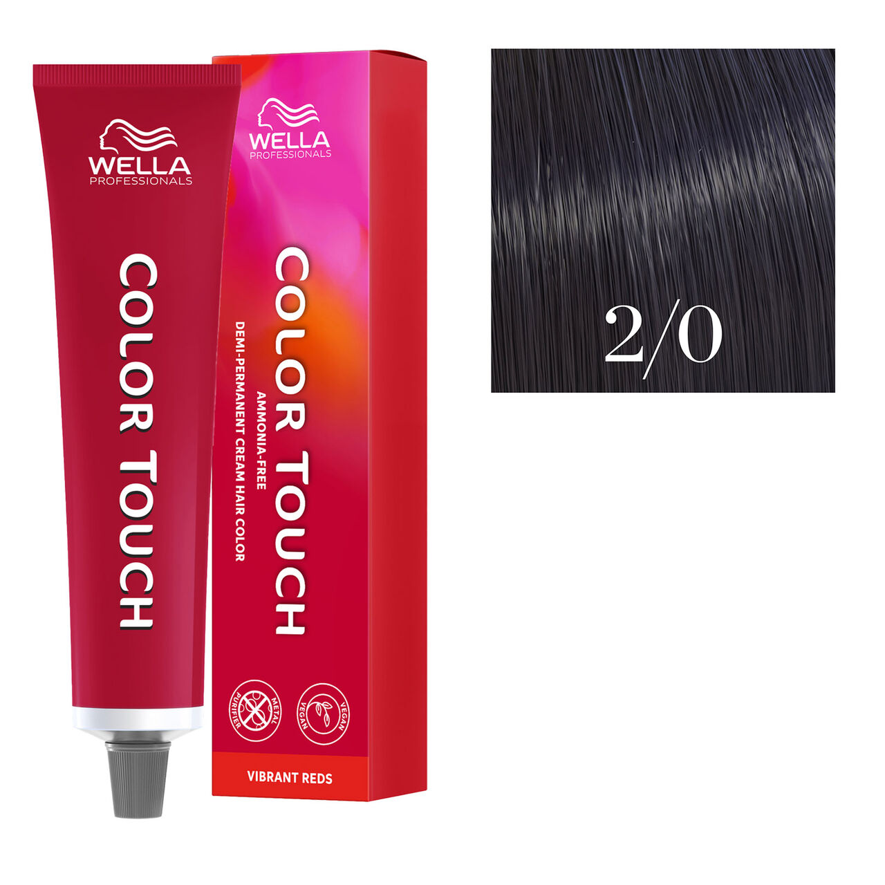 Wella Professionals - Coloration semi-permanente Color Touch 2/0 noir