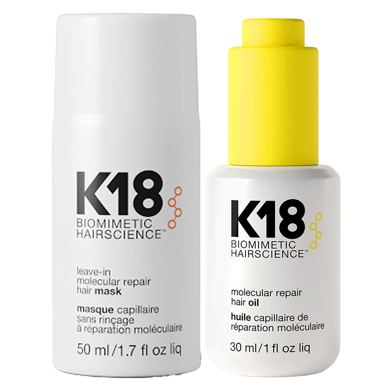 K18 Biomimetic Hairscience Masque réparateur pour cheveux Molecular Repair 50ml - vue 3
