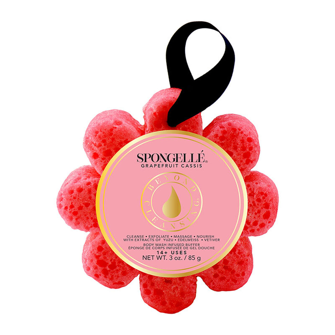 Éponge infusée Wild Flower pamplemousse cassis 14+ utilisations Spongellé - vue 2
