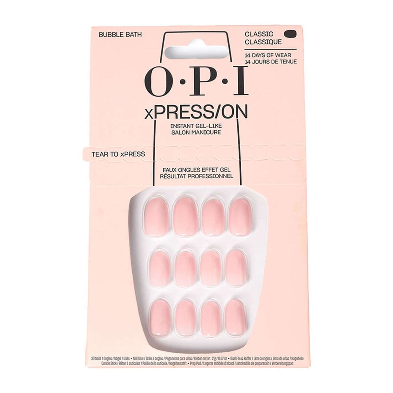 O.P.I - Faux ongles xpress/on bubble bath