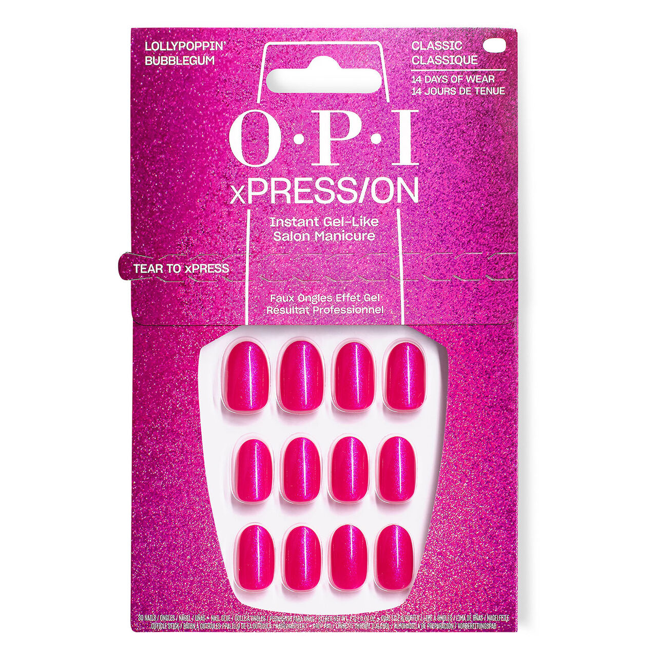 O.P.I - Faux ongles xpress/on bubble gum