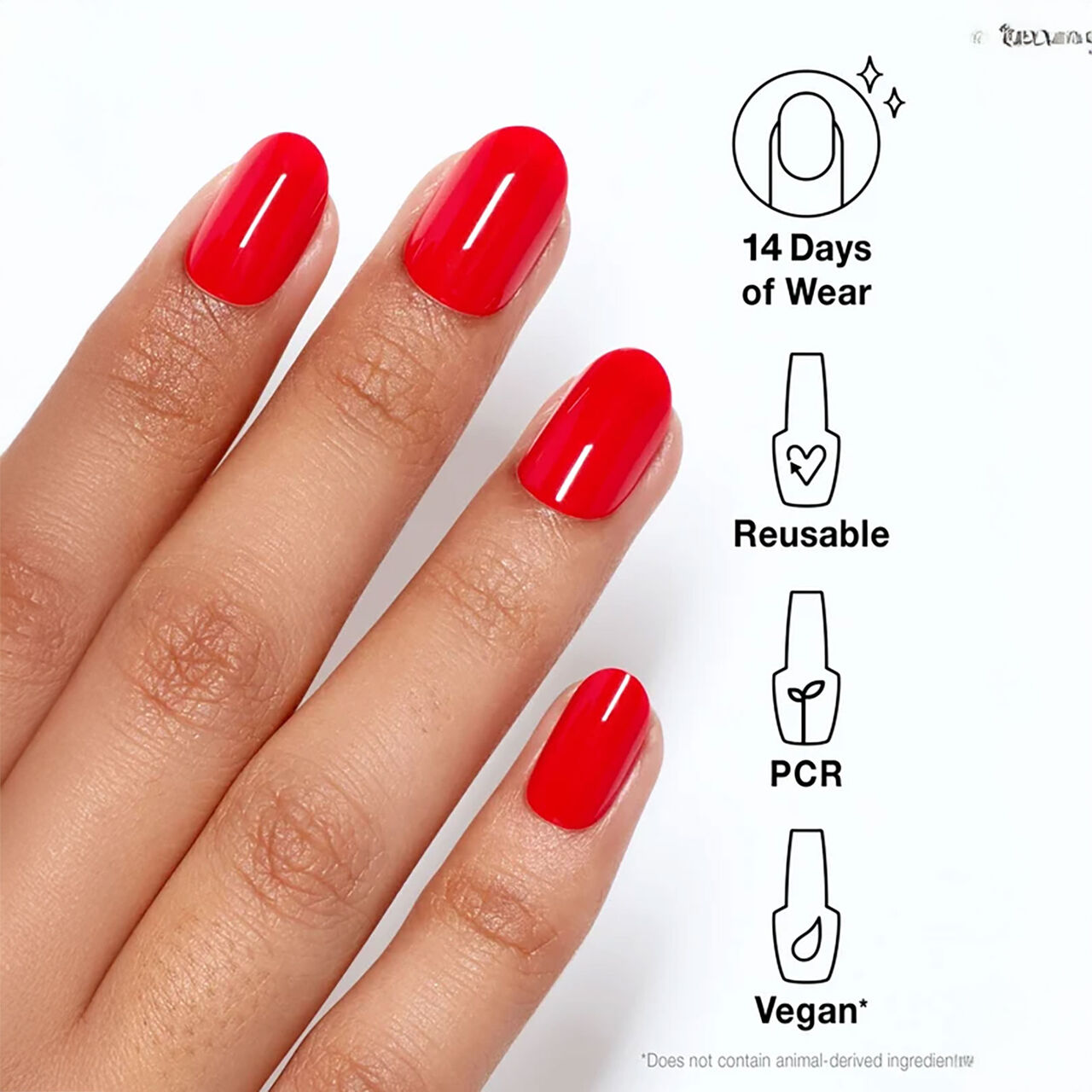 OPI xPRESS/ON Faux ongles Cajun Shrimp 30 pcs Rouge - vue 6