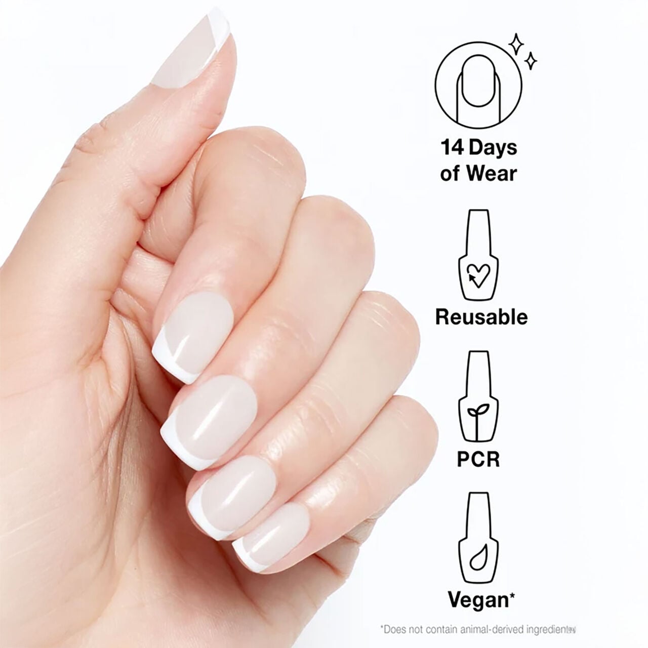 OPI xpress/on Ongles Artificiels Nail Art French Manucure 30 u Rose - vue 3