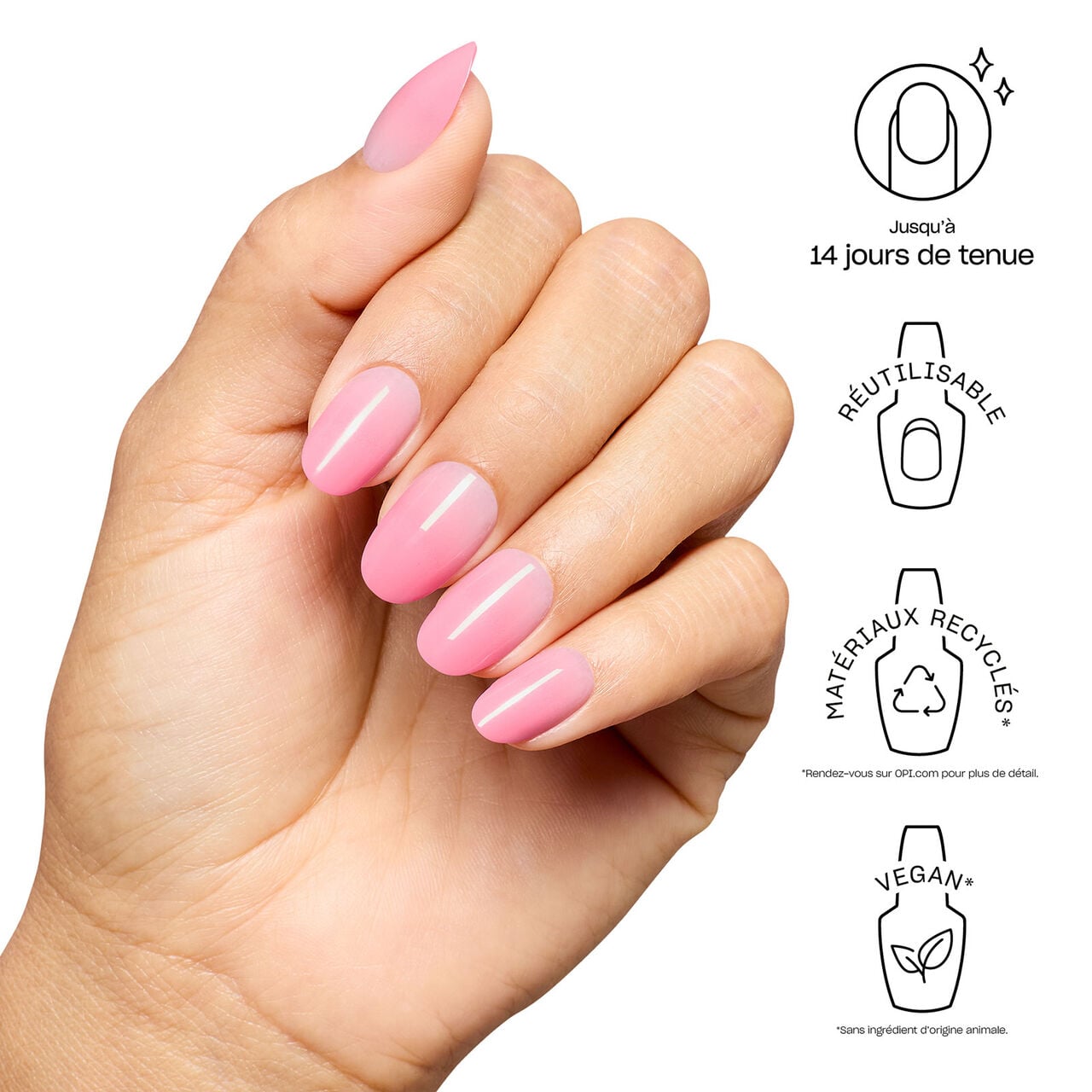 O.p.i Faux ongles xpress/on let it pink in - vue 2