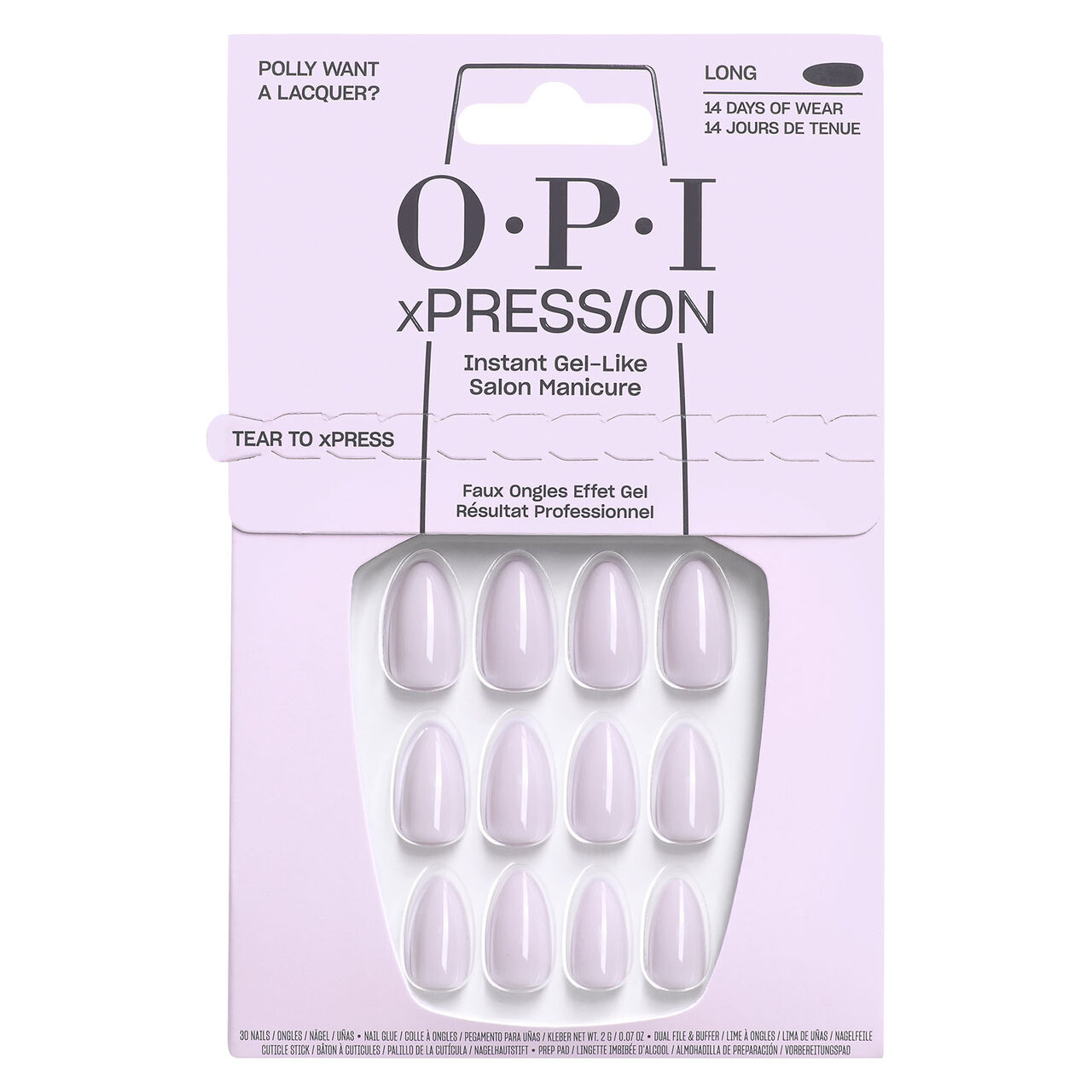 O.P.I - Faux ongles xpress/on Polly want a lacquer