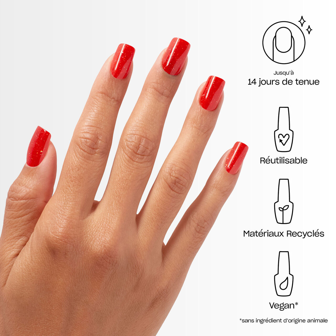 Opi Faux ongles xpress/on slaying with fire - vue 2