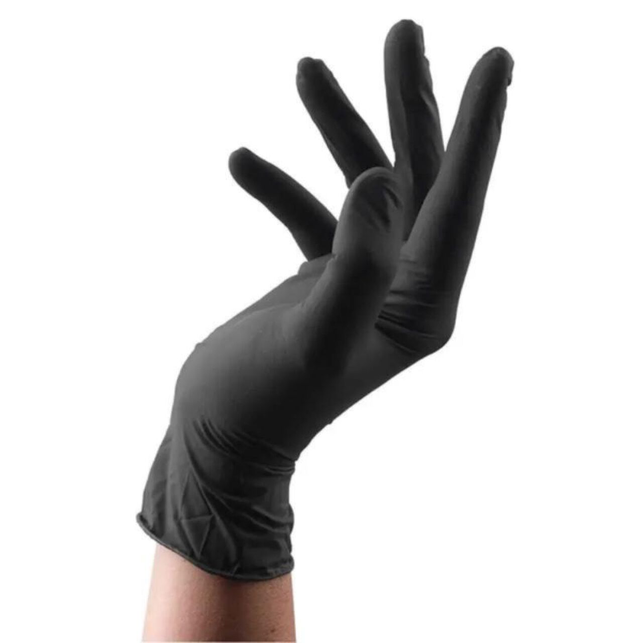 Paire de gants en latex noirs JACQUES SEBAN - vue 2